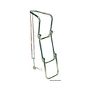 Folding rubber dinghy ladder