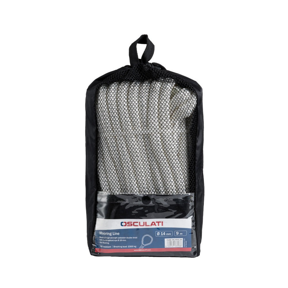 High-strength eye-spliced mooring line