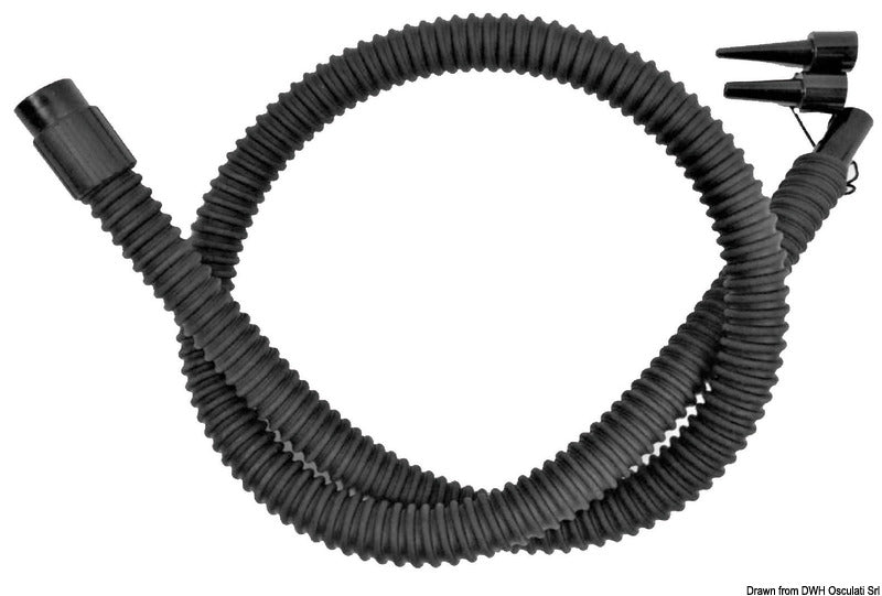 4-m hose for GE 22 RC inflator + connections for SCOPREGA GE 22 RC electric inflator w.remote-controlled compressor 12V