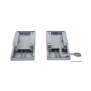 Twin slides for double seat