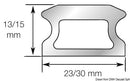 LEWMAR drilled track