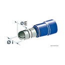 Cylindrical terminals, pre-insulated