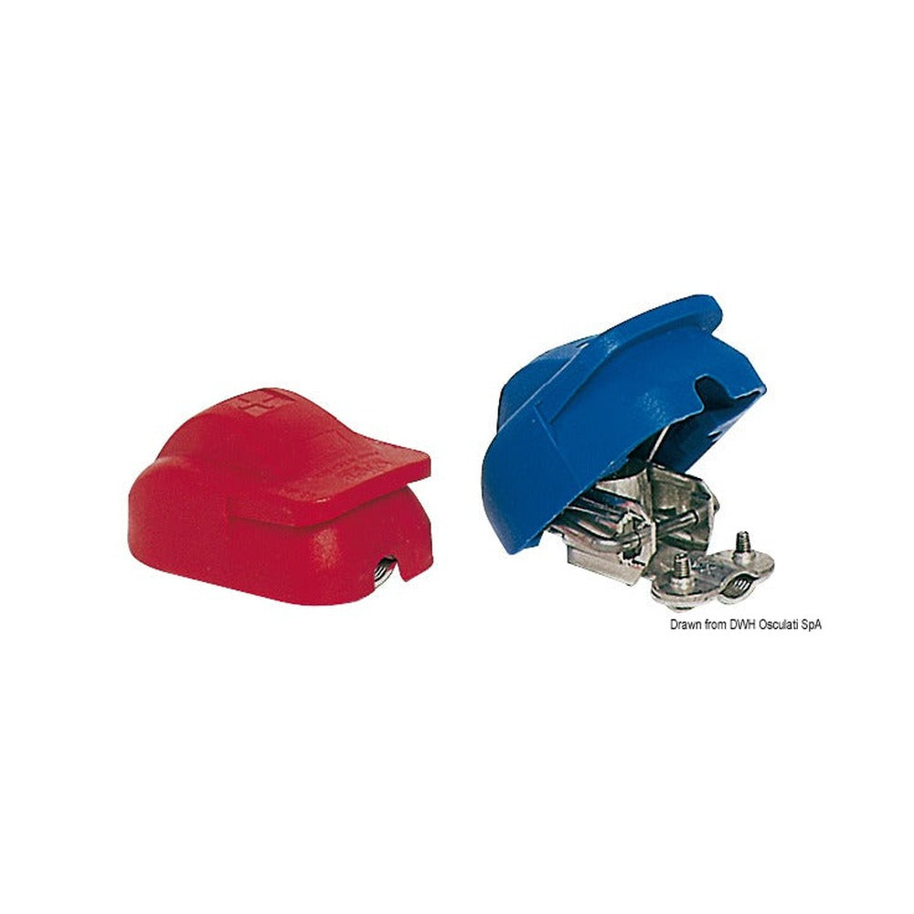 Universal snap mounting battery terminals