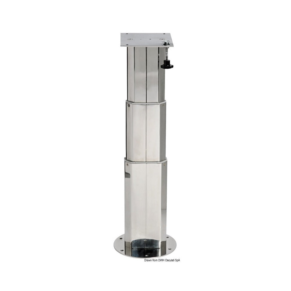 Stainless steel telescopic table pedestal