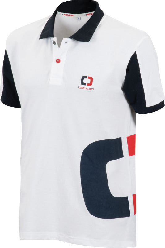 Sport white polo shirt