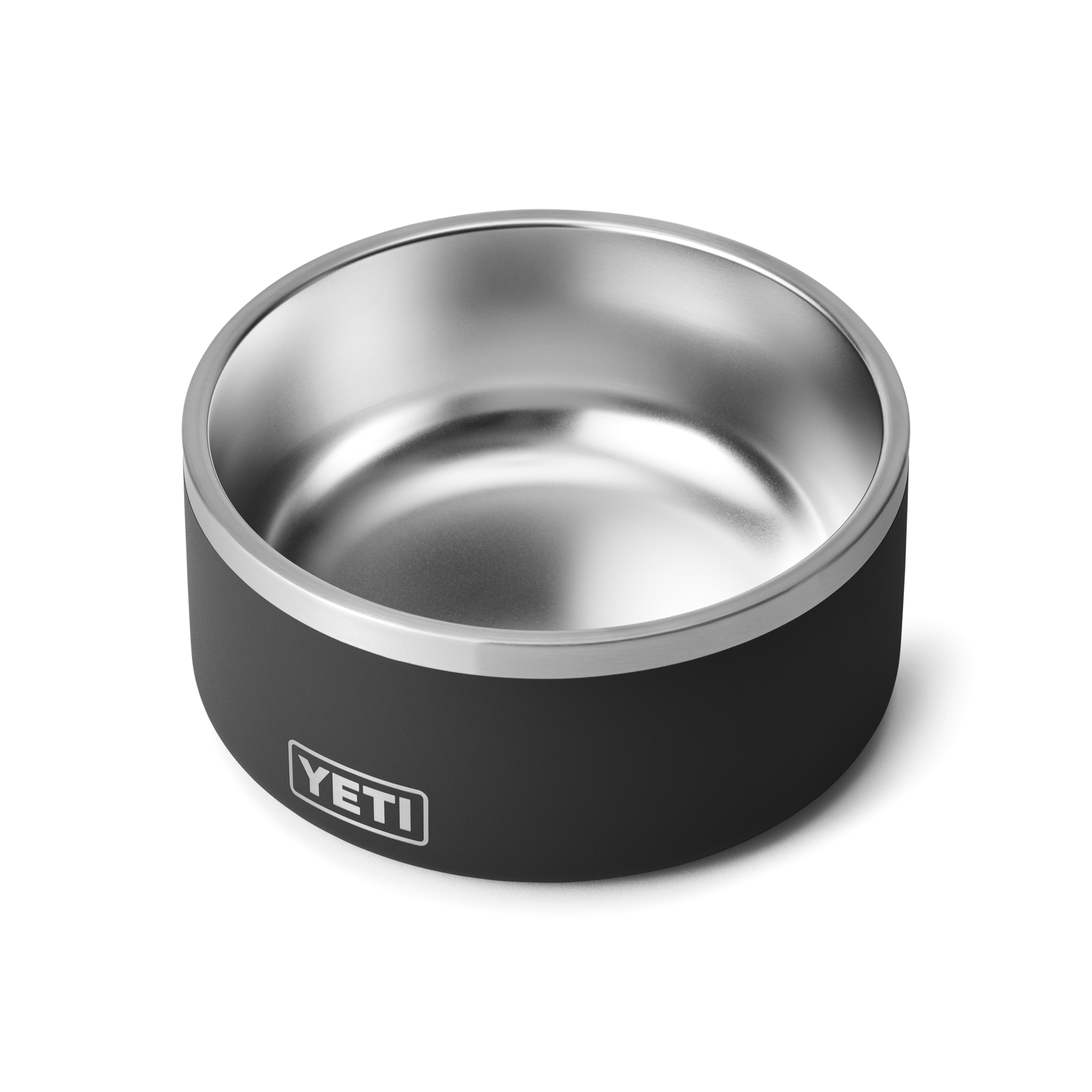 YETI Boomer 8 Dog Bowl Black three-quarter view