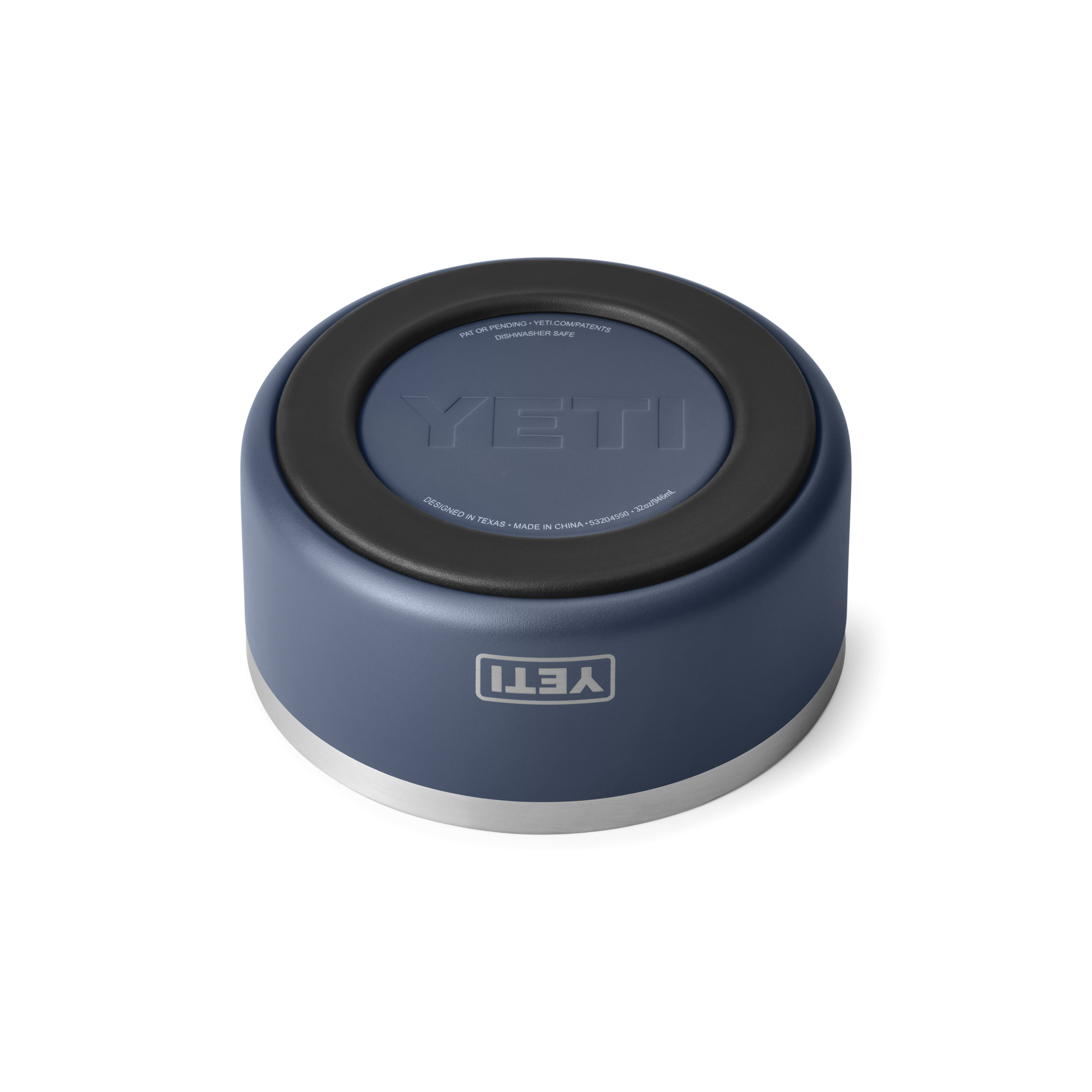 YETI Boomer 4 Dog Bowl Navy bottom view