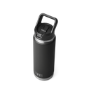 YETI Rambler 26 oz Straw Bottle Black front view primary b