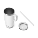 YETI Rambler 25 oz Straw Mug 2.0 White three-quarter view no lid