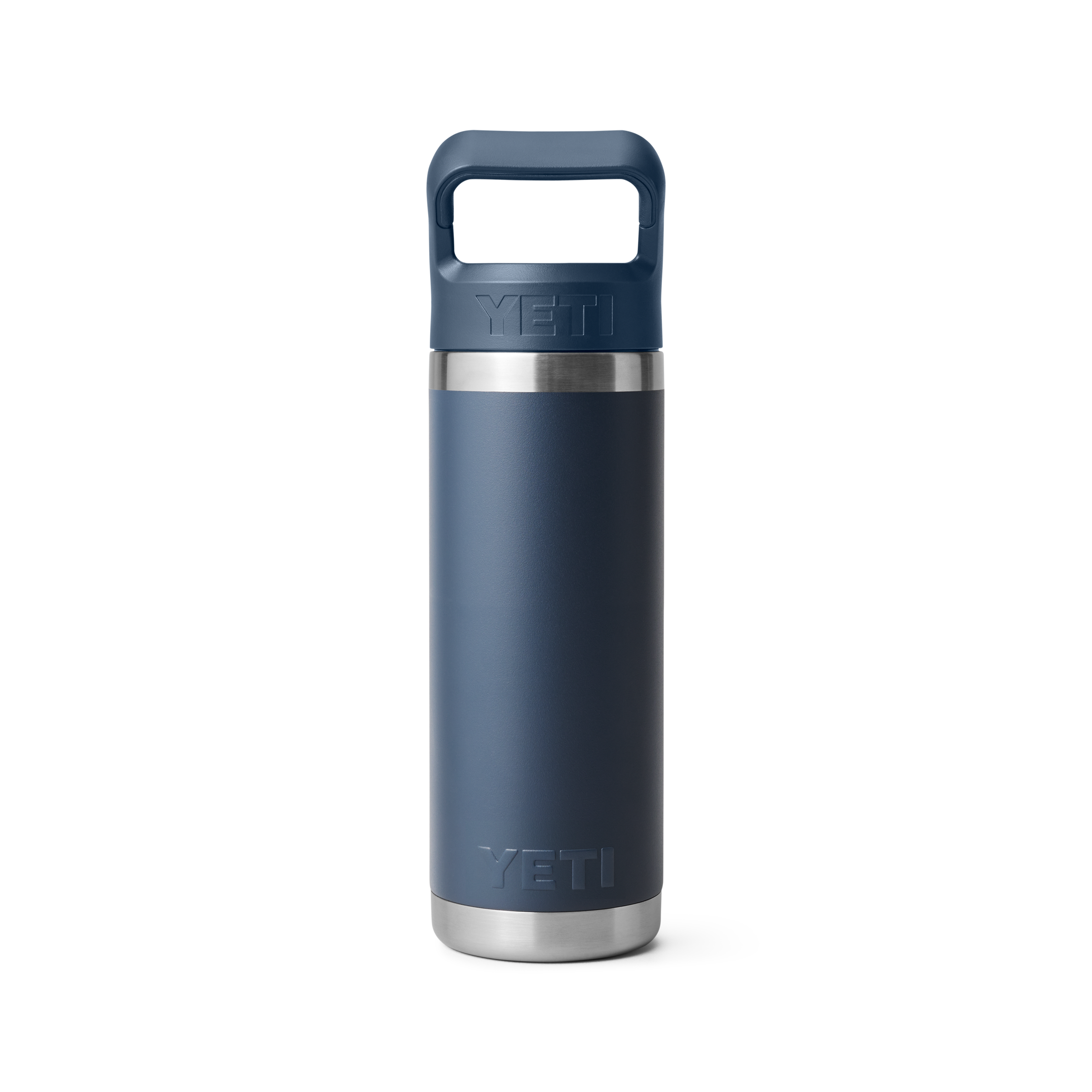 YETI Rambler 18 oz C Straw Bottle Navy front view primary b