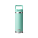 YETI Rambler 18 oz C Straw Bottle Seafoam front view primary b