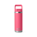 YETI Rambler 18 oz C Straw Bottle Tropical Pink front view