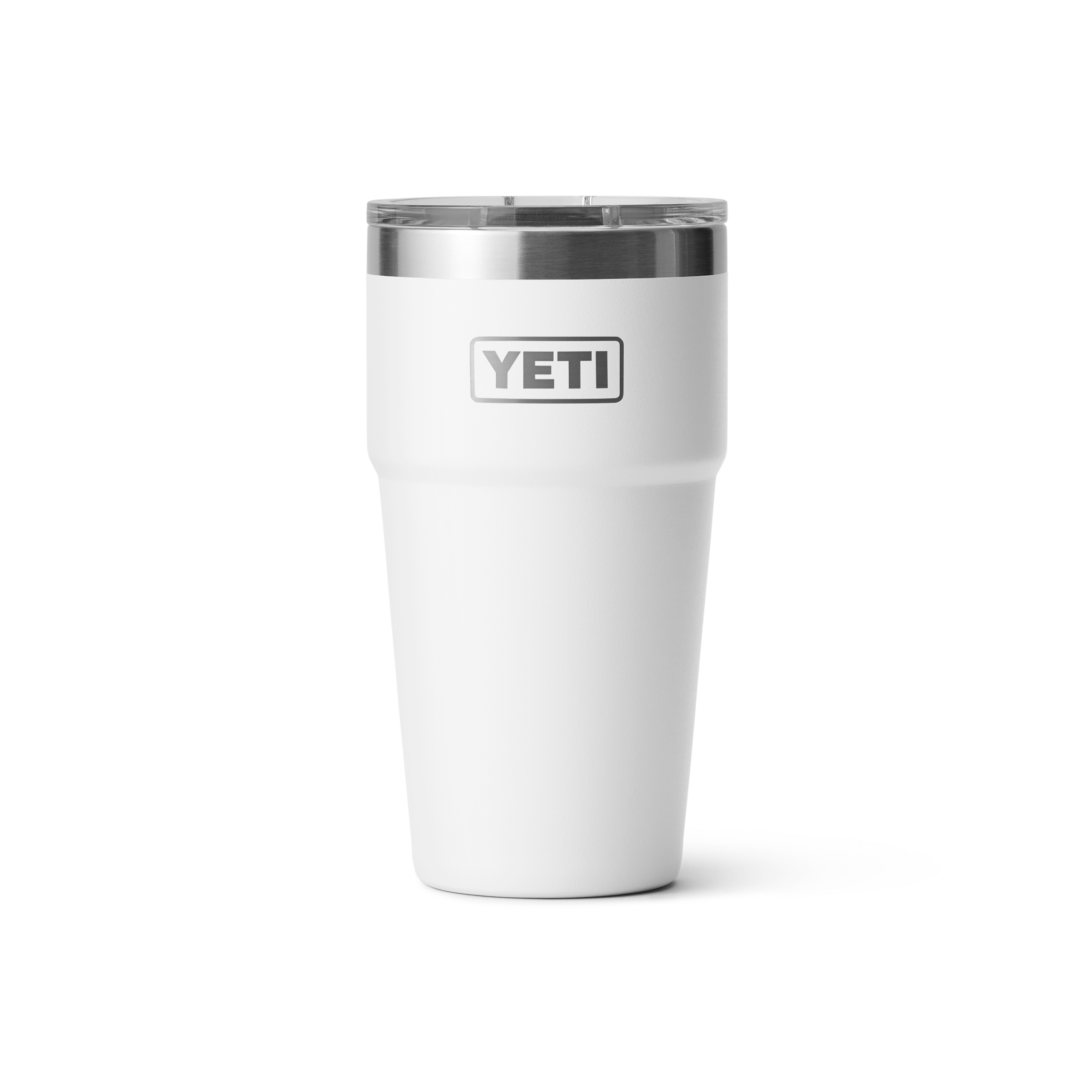 YETI Rambler 20 oz STK MS White front view