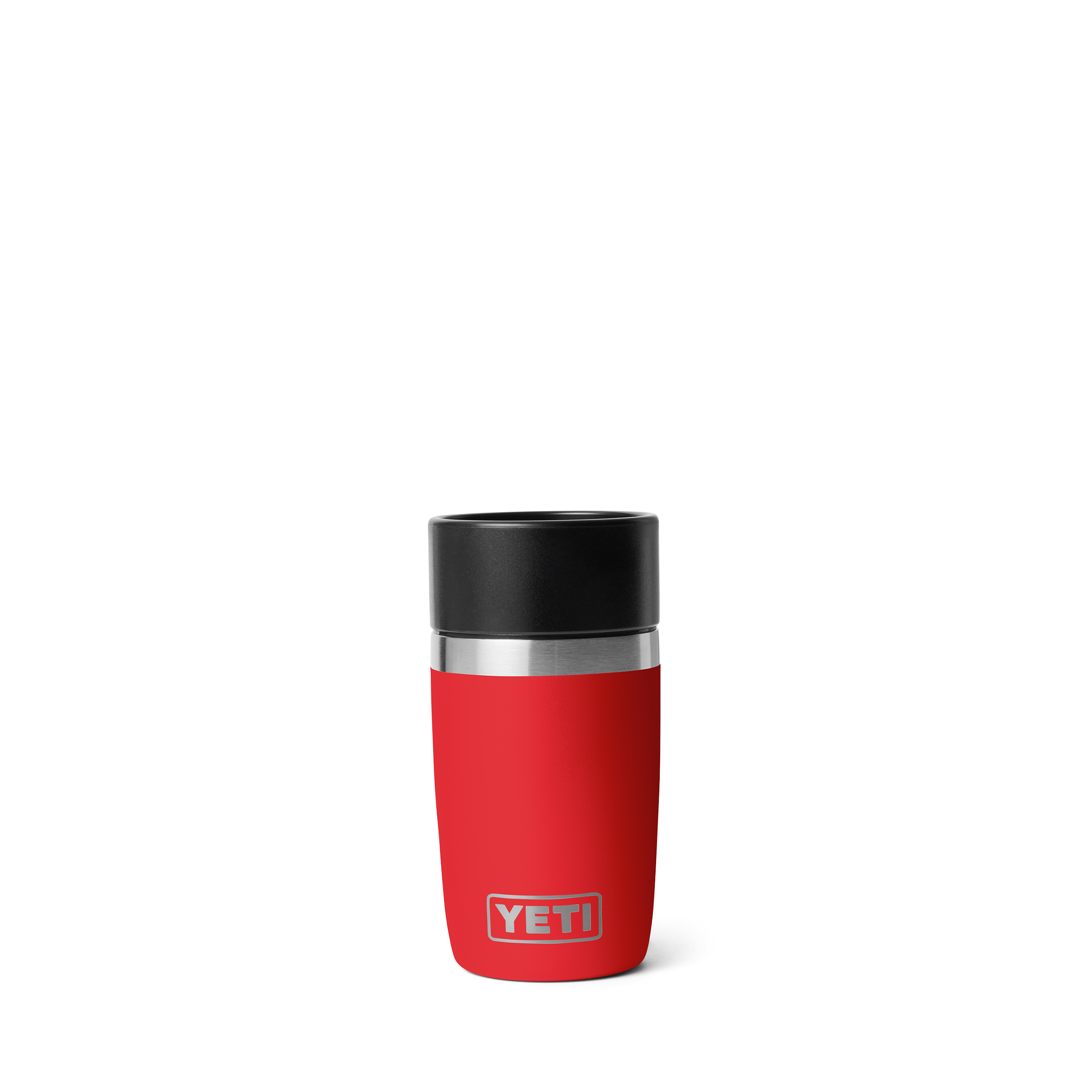 YETI Rambler 8 oz Travel Bottle Rescue Red front view