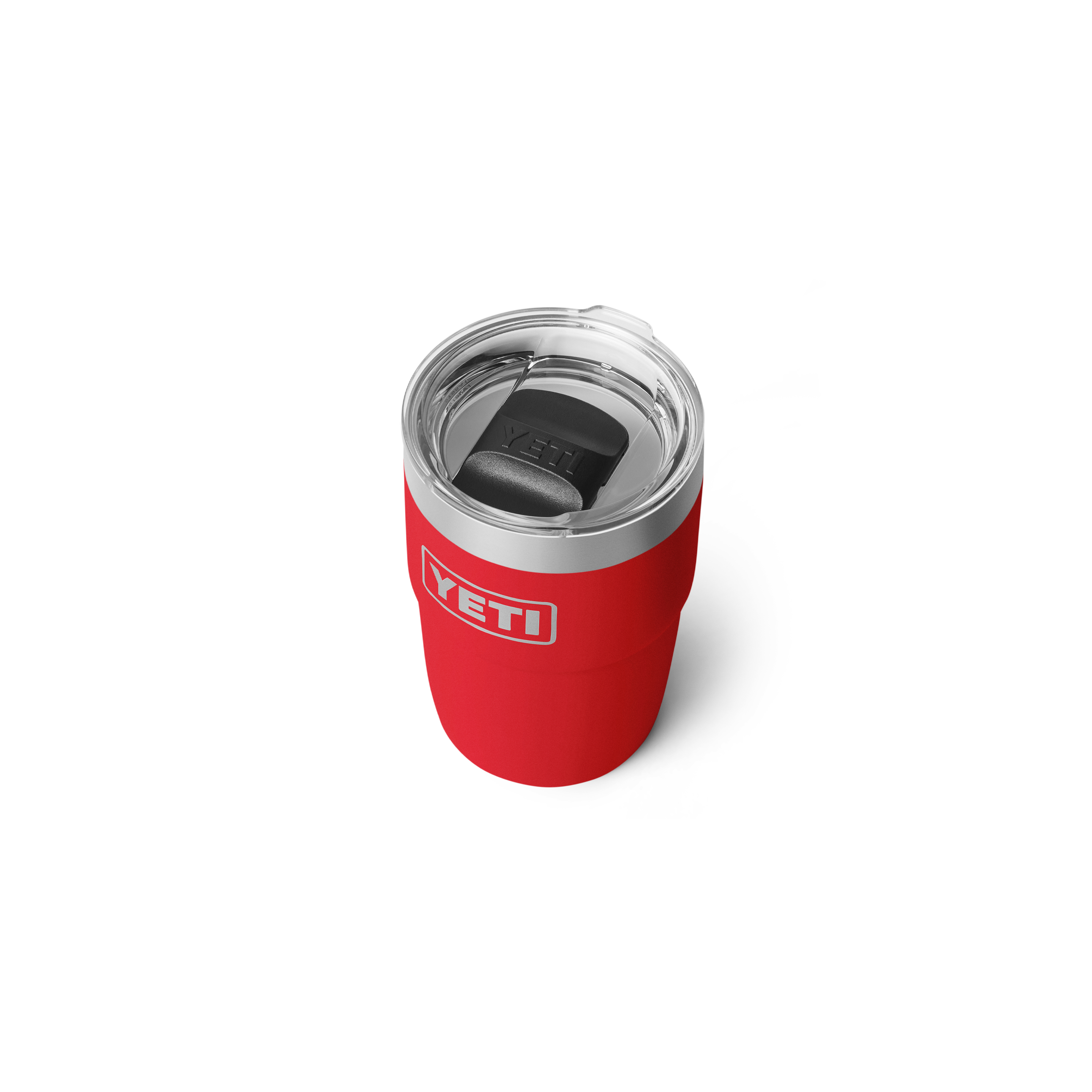 YETI Rambler 8 oz CL STK MS Rescue Red three-quarter view