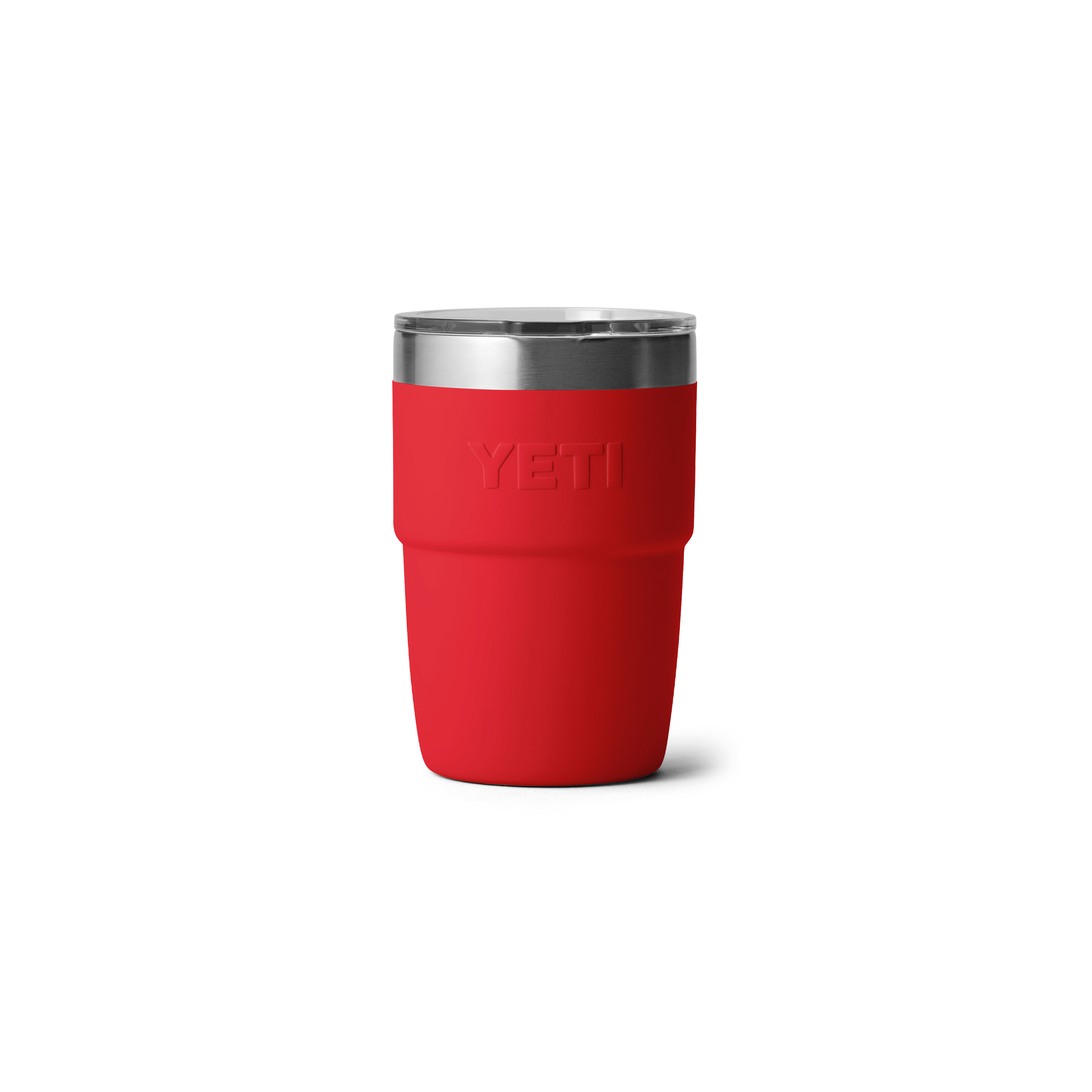 YETI Rambler 8 oz CL STK MS Rescue Red back view