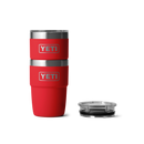 YETI Rambler 8 oz CL STK MS Rescue Red front view stacked