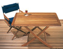 Adjustable height teak table ARC