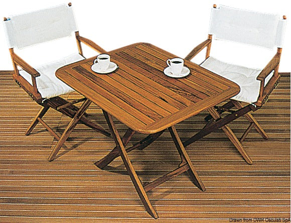 Justerbart fällbord ARC i teak