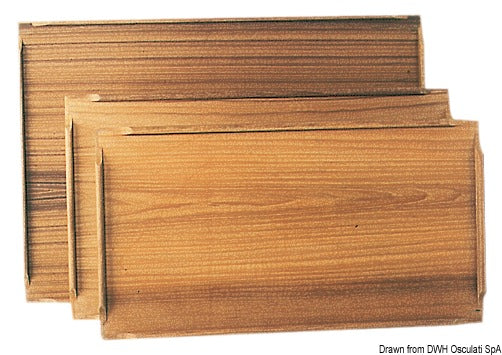 ARC släta bordsskivor i teak