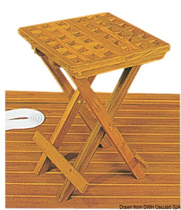 Hopfällbar ARC-pall i teak