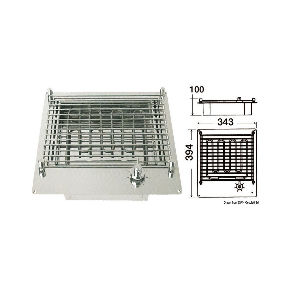 Compact electric barbecue