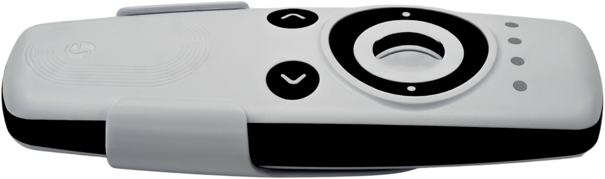 Shelly Blu Remote Control ZB, med scrollhjul, hvit