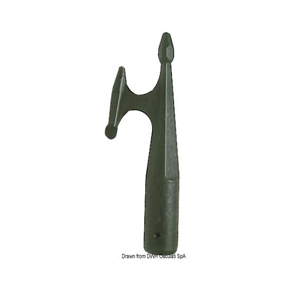 Black polypropylene boat hook