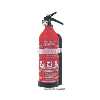 MED type-approved powder extinguisher with pressur