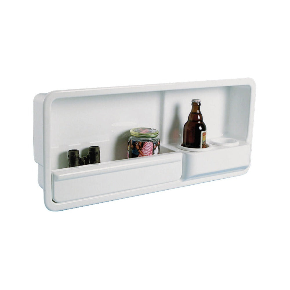 Side housing fitted with two glass/can/small bottl