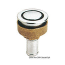 Chromed brass flush mount fuel vent