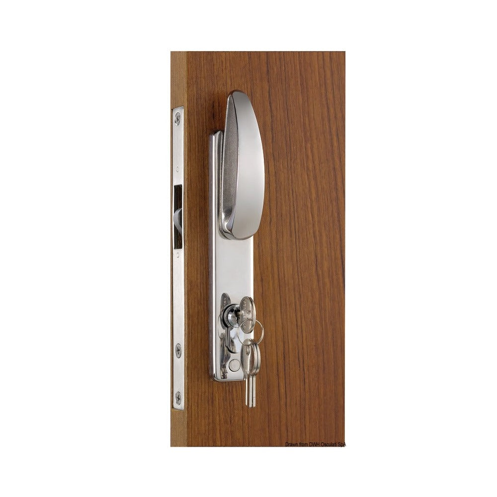 Lock for sliding doors with external handles, Yale