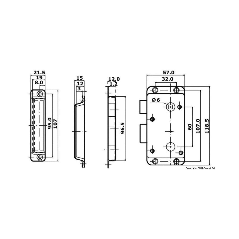 Lock without handle, knob lock from inside and Yal
