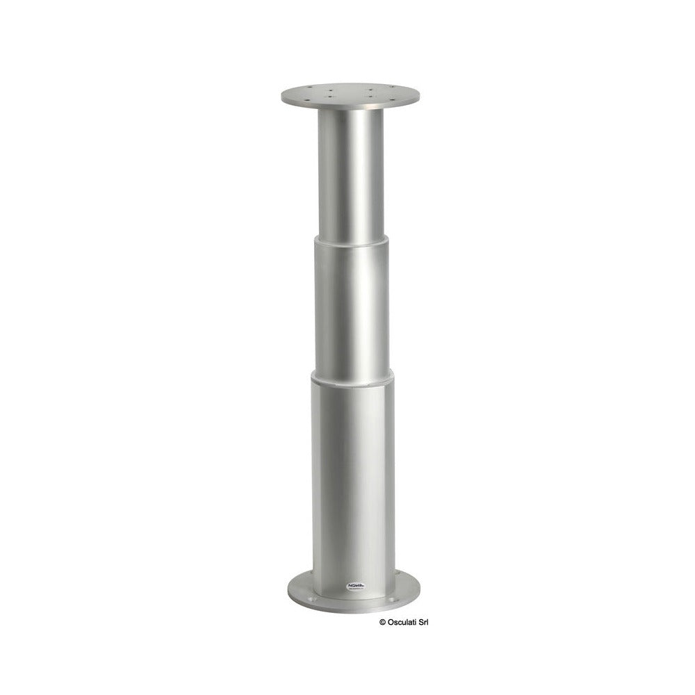 ROUND-ALU electrical table pedestal