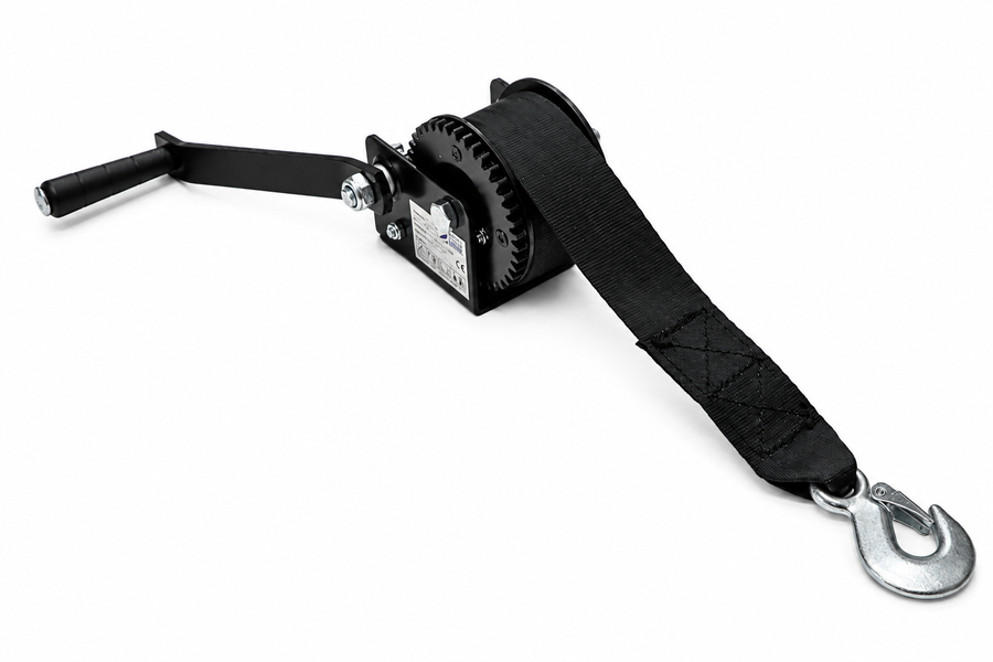 Arctic Marine Boat Winch 360 kg — 5 m strap and hook