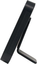 Shelly Blu ZB H&T Display, black, side profile standing on the table stand