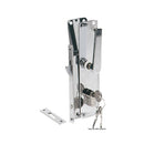 Recess-fit lock for sliding door with Yale-type ke