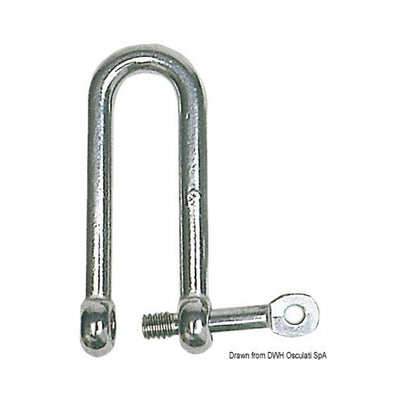 Long  'D'shackles with captive pin