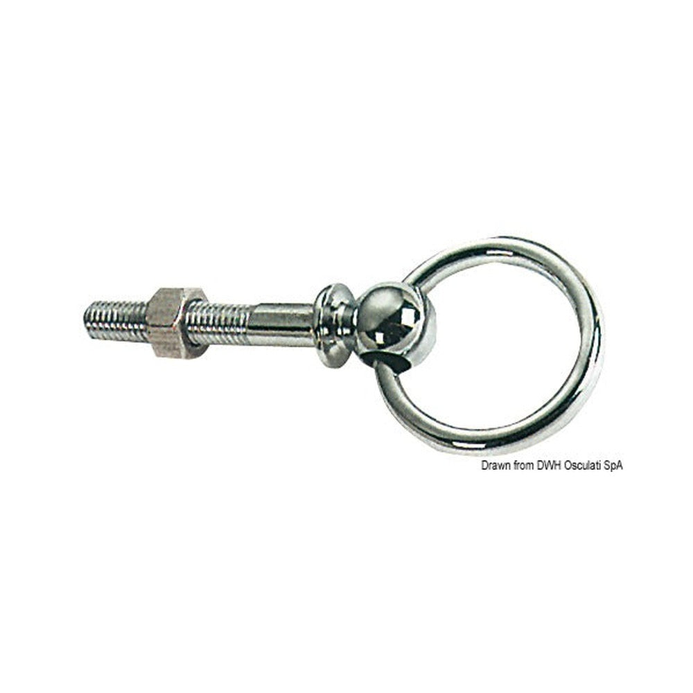 Swivel ring with pin