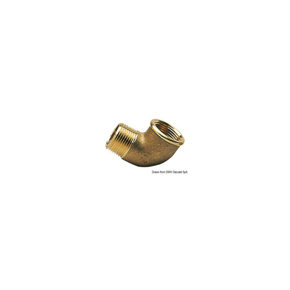 Brass elbows 90° male/female