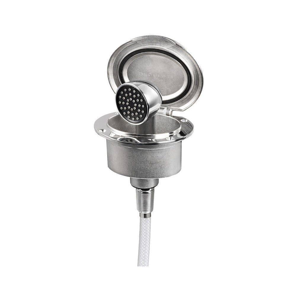 Elissa deck shower with Keji shower head