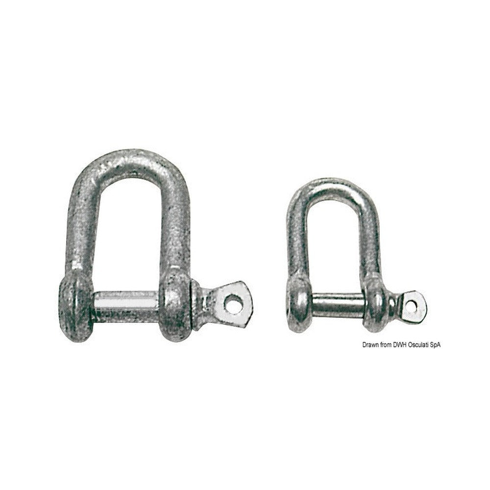 Galvanised steel D-Shackles