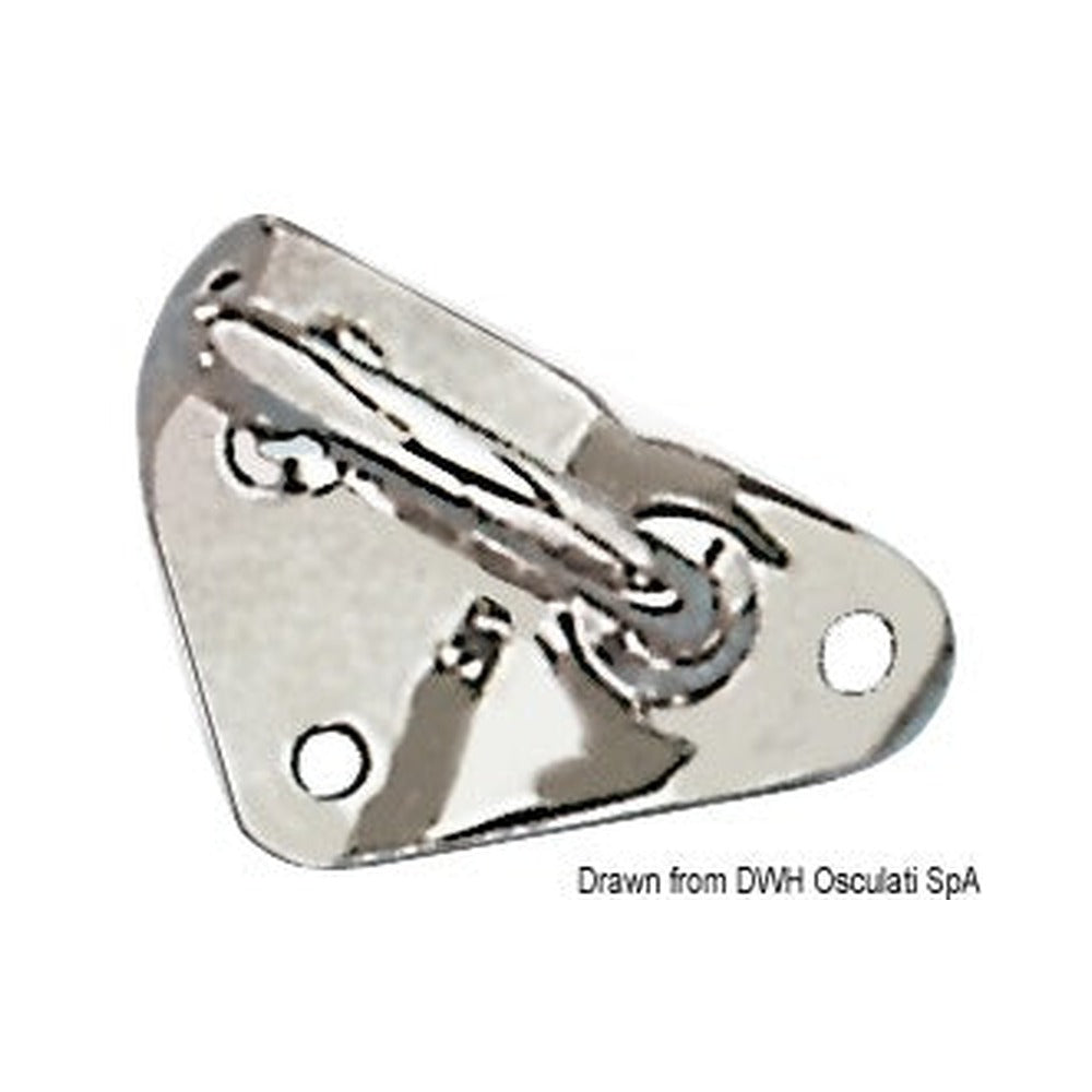 Stainless steel spinnaker pole fitting