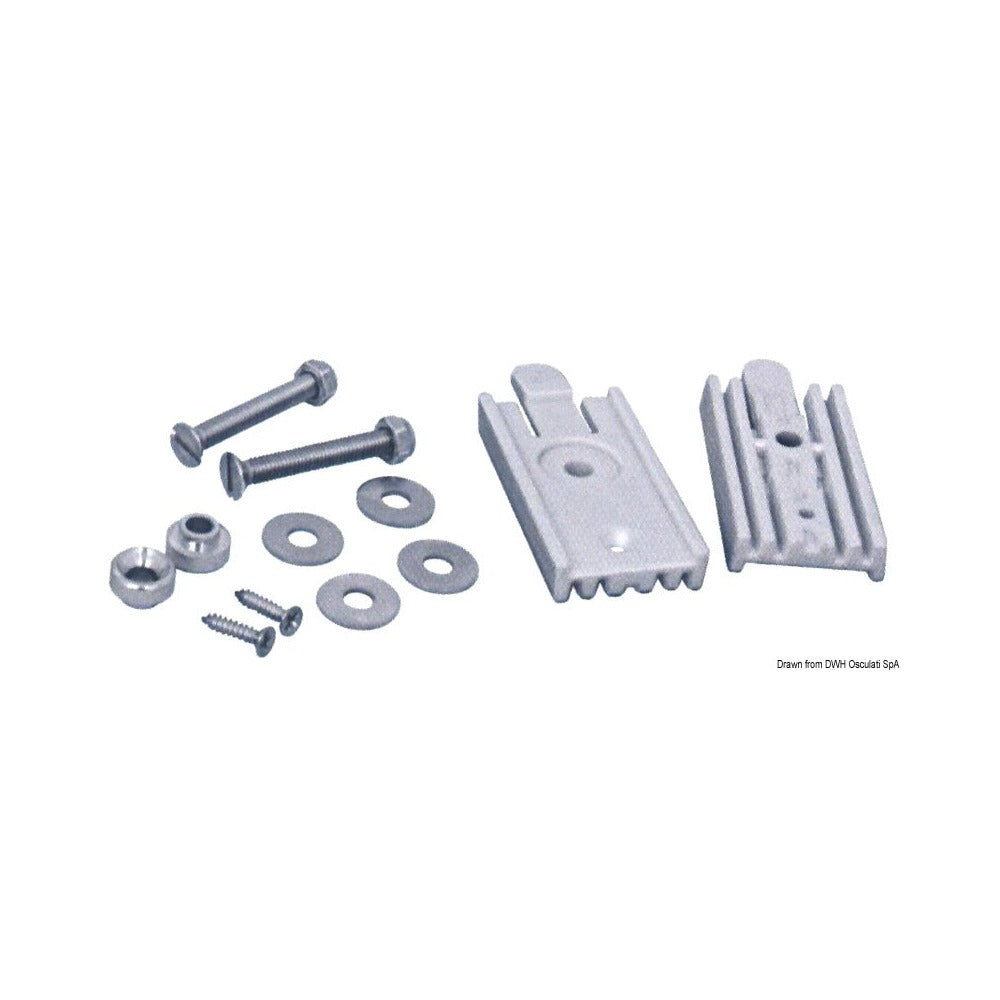 Quick coupling kit for stainless steel ladders
