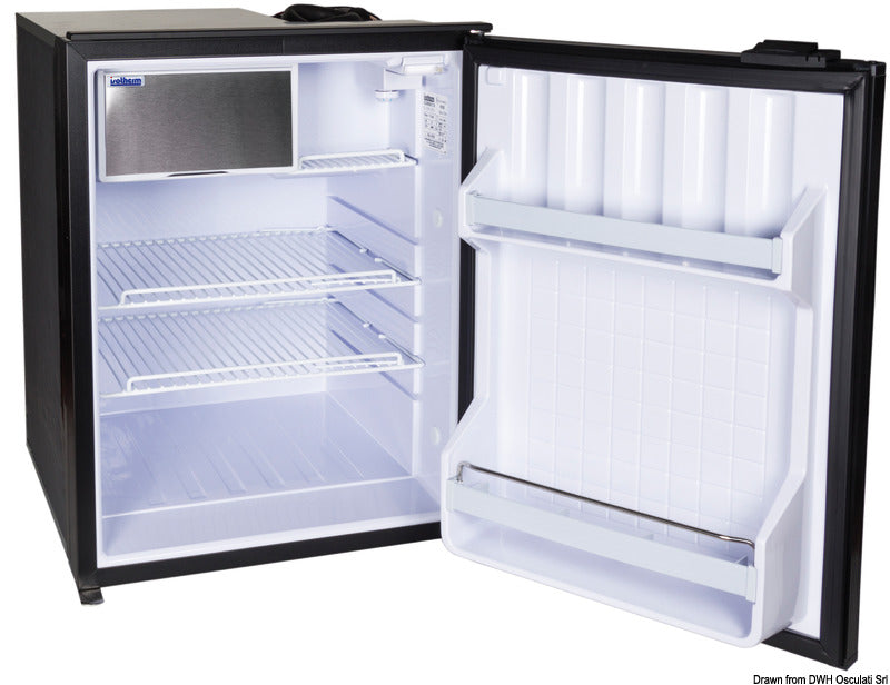 Isotherm refrigerator with hermetic Secop compressor, maintenance-free, 85 litres - silver door