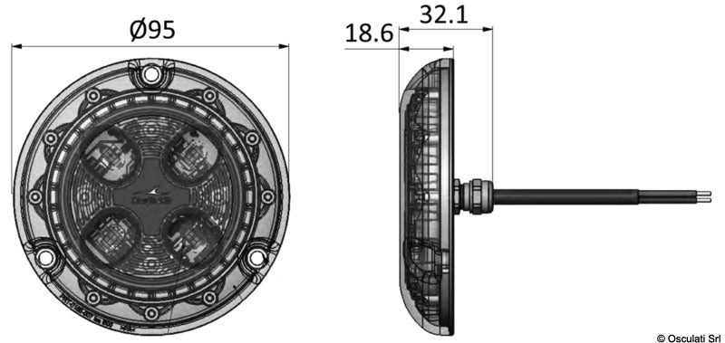 PIRANHA P4 HI-POWER BLUEFIN LED-undervattenslampa