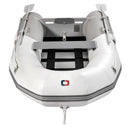 Rubber dinghy with cross slat bottom