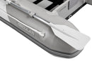 Rubber dinghy with cross slat bottom