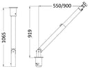 Small telescopic retractable davit