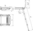 Easy Up under-platform ladder with handles
